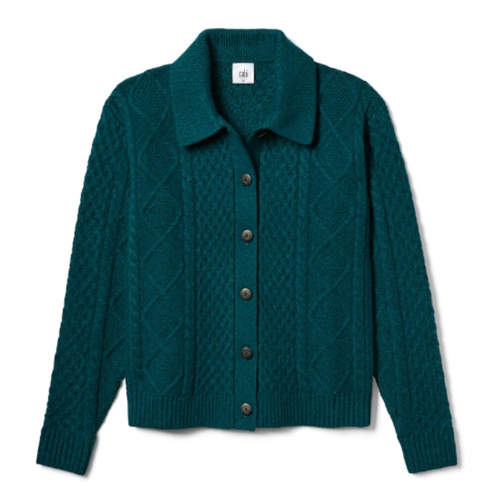 Cabi Fall 2024 Peacock Cardigan, NWOT, Size SMALL